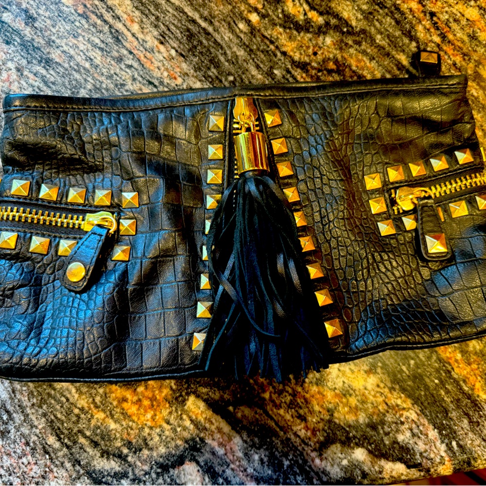 Betsy Johnson Leather Clutch